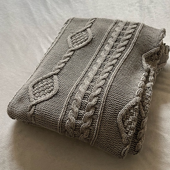 Pottery Barn Bedding Pottery Barn Grey Textured 0 Cotton Decorative